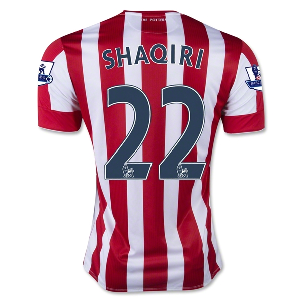 Stoke City 2015-16 SHAQIRI #22 Home Soccer Jersey
